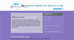 Desktop Screenshot of dietitiansmentalhealthgroup.org.uk